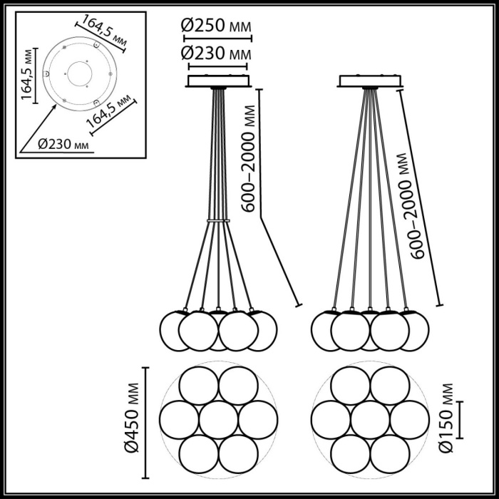 Подвесной светильник ODEON LIGHT MIDCENT 7109/7