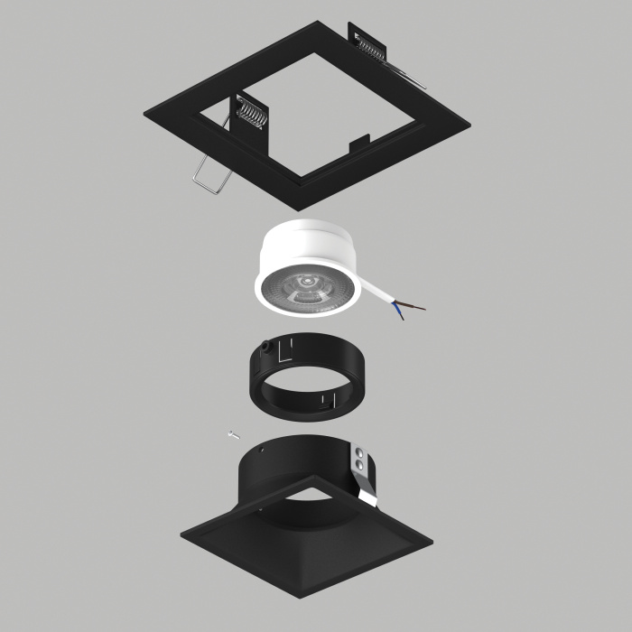 Комплект со светильником Lightstar Domino D51707BMOD