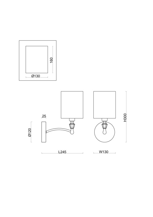 Бра Freya Riverside FR1007WL-01N