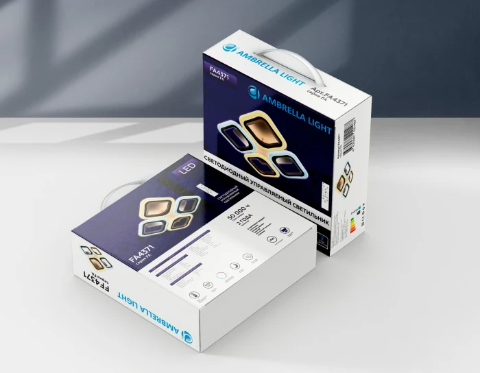 Потолочный светодиодный светильник с пультом Ambrella light FA4485