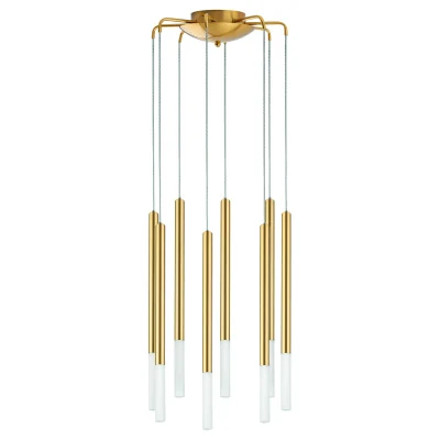 Подвесная люстра TUBO LED 40W 2000LM 360G ЗОЛОТО 3000K Lightstar L8T747133