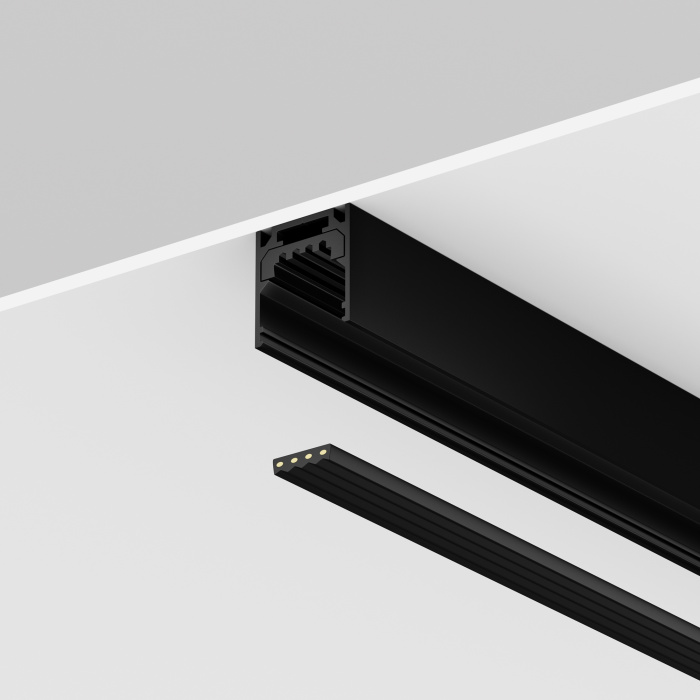 Шинопровод Уличная трековая система освещения Maytoni Exility ip black O-TR002-PW-10M