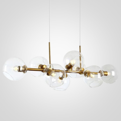 Люстра Staggered Glass Chandelier 8 ImperiumLoft