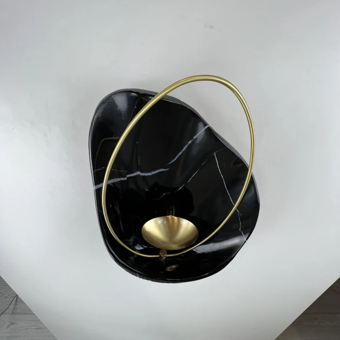 Настенный светильник CLAM Черный мрамор ImperiumLoft