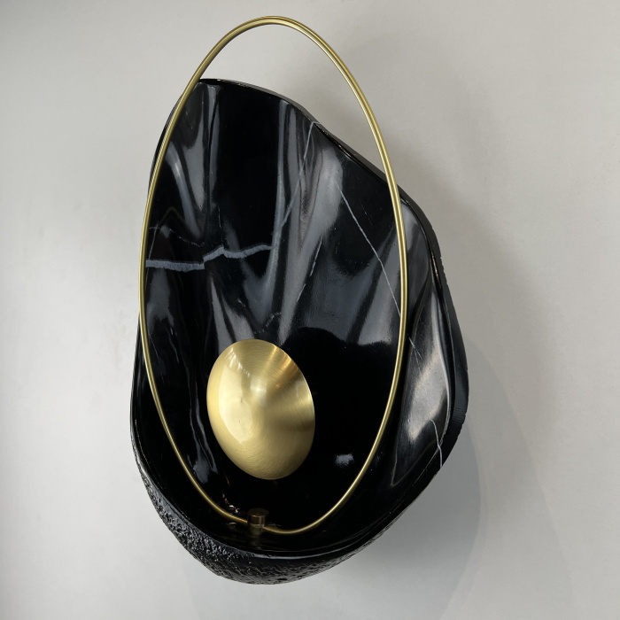 Настенный светильник CLAM Черный мрамор ImperiumLoft