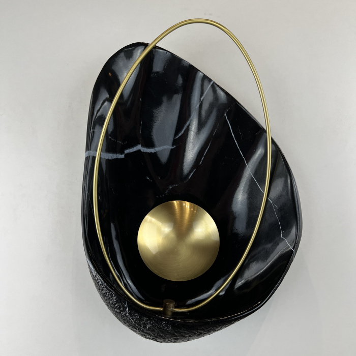 Настенный светильник CLAM Черный мрамор ImperiumLoft