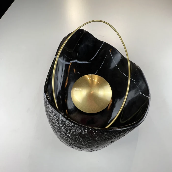 Настенный светильник CLAM Черный мрамор ImperiumLoft