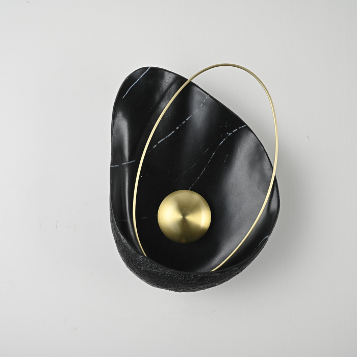 Настенный светильник CLAM Черный мрамор ImperiumLoft