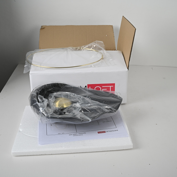 Настенный светильник CLAM Черный мрамор ImperiumLoft