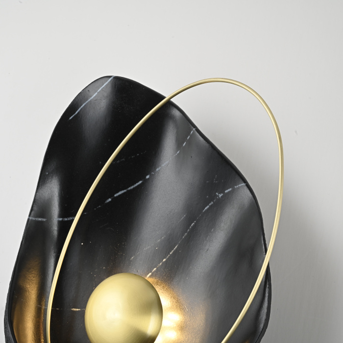 Настенный светильник CLAM Черный мрамор ImperiumLoft