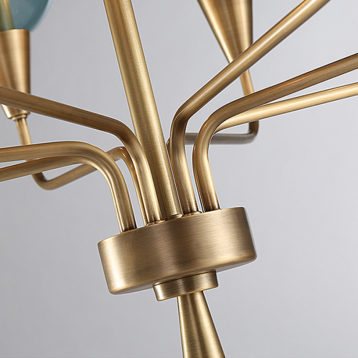 Подвесная дизайнерская люстра Viola 8 Прозрачный ImperiumLoft