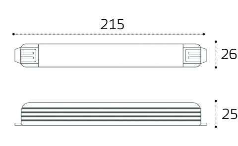 Блок питания для светодиодной ленты Italline M04-516 ITB-24V-100W