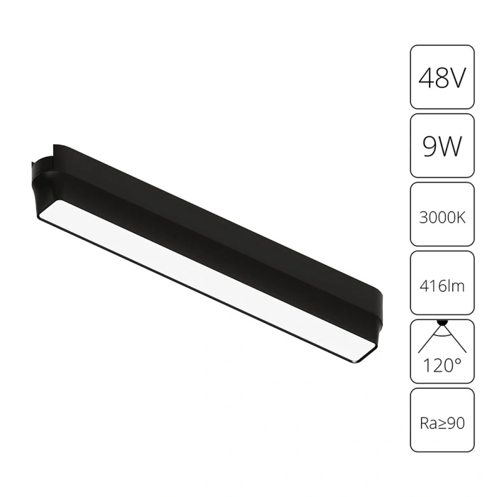 Магнитная трековая система Arte Lamp RAPID A1153PL-1BK