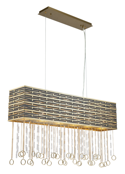 Люстра подвесная Lucia Tucci PERSO 4930.6 gold&black