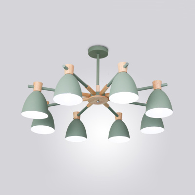 Потолочная люстра FOLKE 8 Green ImperiumLoft