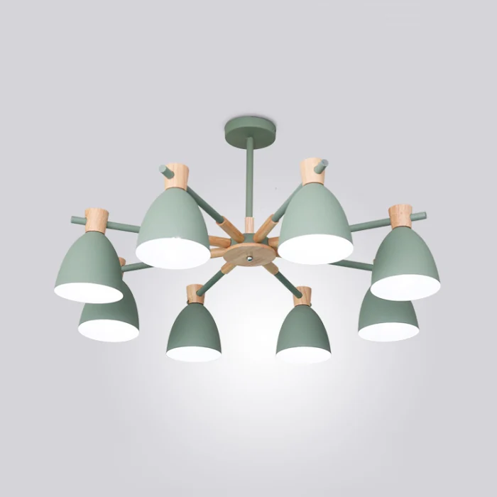 Потолочная люстра FOLKE 8 Green ImperiumLoft