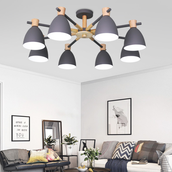 Потолочная люстра FOLKE 8 Green ImperiumLoft