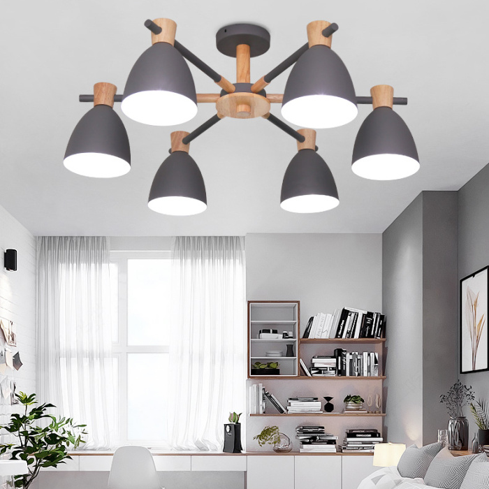 Потолочная люстра FOLKE 8 Green ImperiumLoft