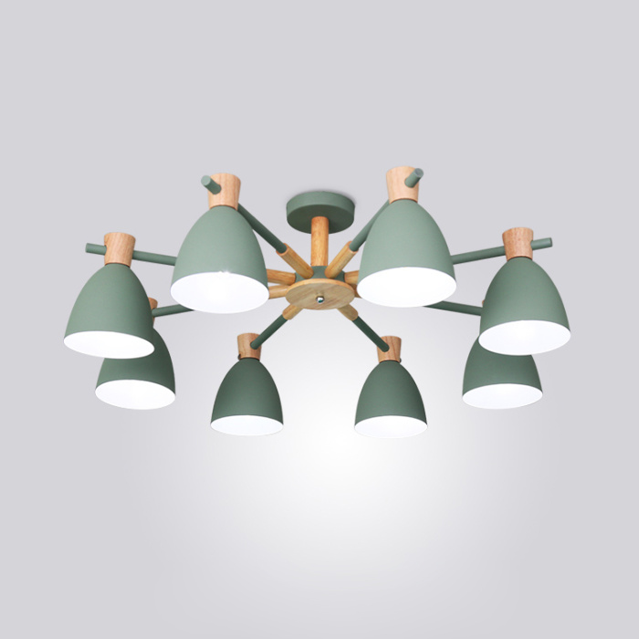 Потолочная люстра FOLKE 8 Green ImperiumLoft