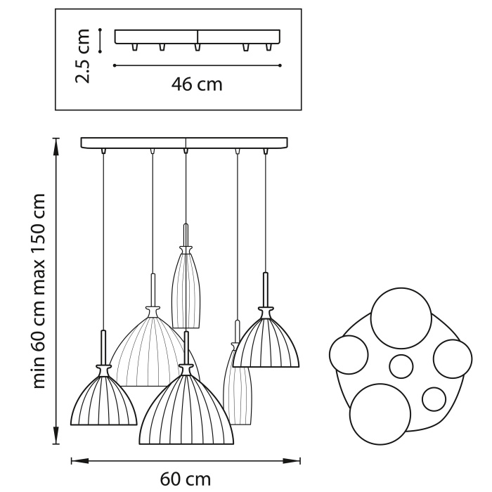 Подвесная люстра Agola LIGHTSTAR 810160