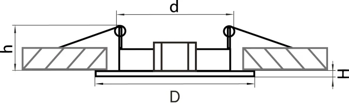 Светильник точечный встраиваемый декоративный под заменяемые галогенные или LED лампы Lega 16 Lightstar 011017