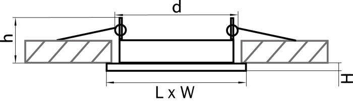 Светильник точечный встраиваемый декоративный под заменяемые КЛЛ или LED лампы Tensio Lightstar 212127