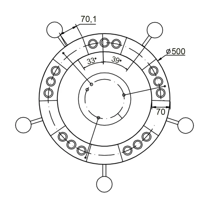 Подвесной светильник VL10152P05 Vele Luce
