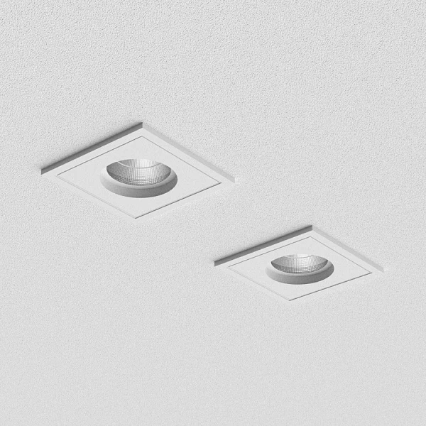 Встраиваемый светодиодный светильник Ledron BRUTAL SQ1 White