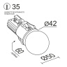 Встраиваемый светодиодный светильник Ledron SL74211/7W