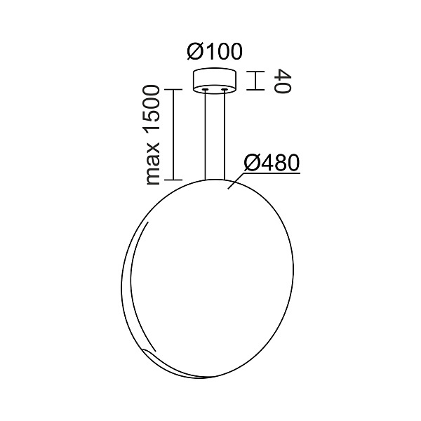 Подвесной светильник Ledron 9203P/1D Green