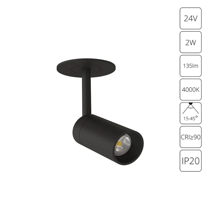 Встраиваемый светильник Arte Lamp PRESTO A6186PL-1BK