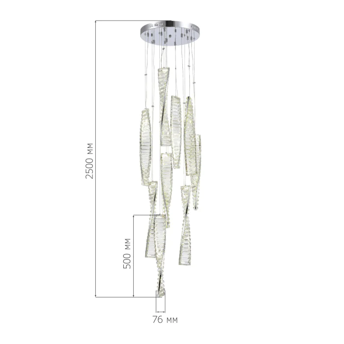 Подвесной светильник ST LUCE ELICA SL6205.103.09