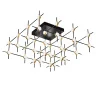 Потолочный светильник Delight Collection Molecular MX18001067-36A black/gold