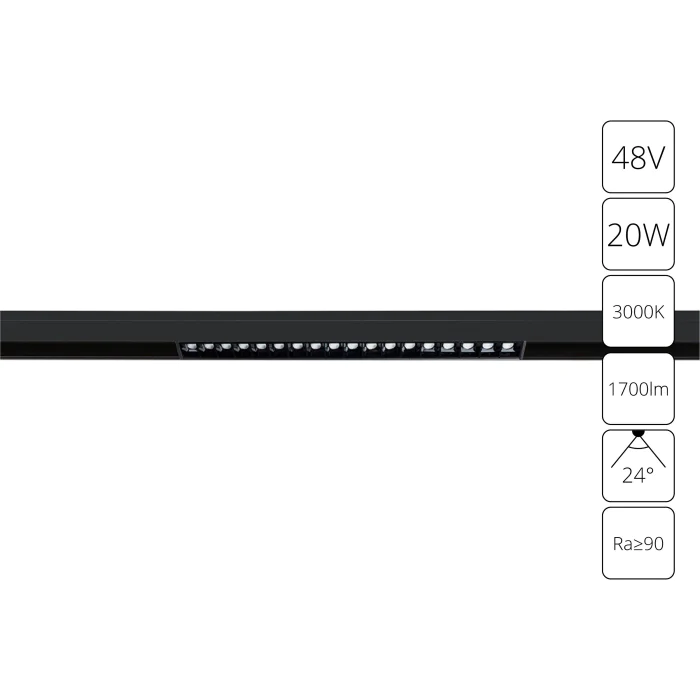 Магнитная трековая система Arte Lamp LINEA A4645PL-1BK
