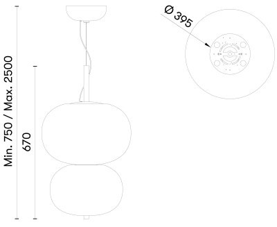 Подвесной светильник Leds C4 ILARGI
