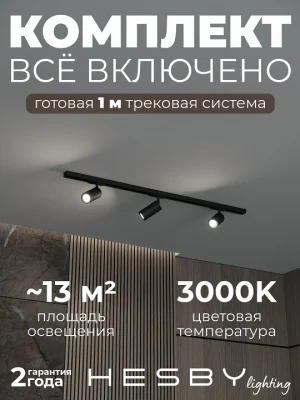 Комплект трековый Hesby Lighting Skylite №3 HSBL_kompl_S003_NI1B3K