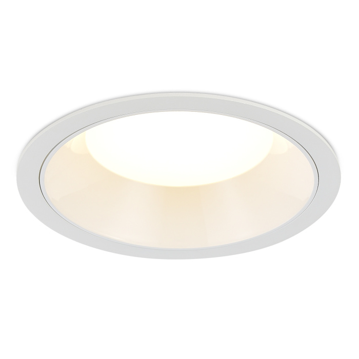 Светильник встраиваемый Белый LED 1*18W 3000K 1 620Lm Ra80 120° IP20 D160xH60 100-240V ST755.538.18