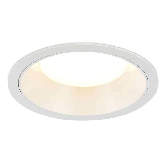 Светильник встраиваемый Белый LED 1*18W 3000K 1 620Lm Ra80 120° IP20 D160xH60 100-240V ST755.538.18