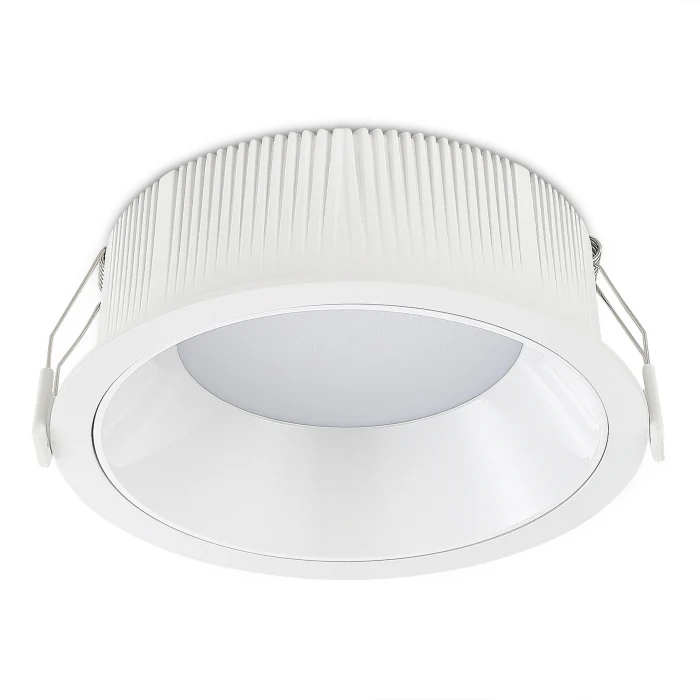 Светильник встраиваемый Белый LED 1*18W 3000K 1 620Lm Ra80 120° IP20 D160xH60 100-240V ST755.538.18