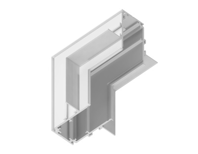 Коннектор угловой внутренний для встраиваемого шинопровода Magnetic Ambrella light GL3362