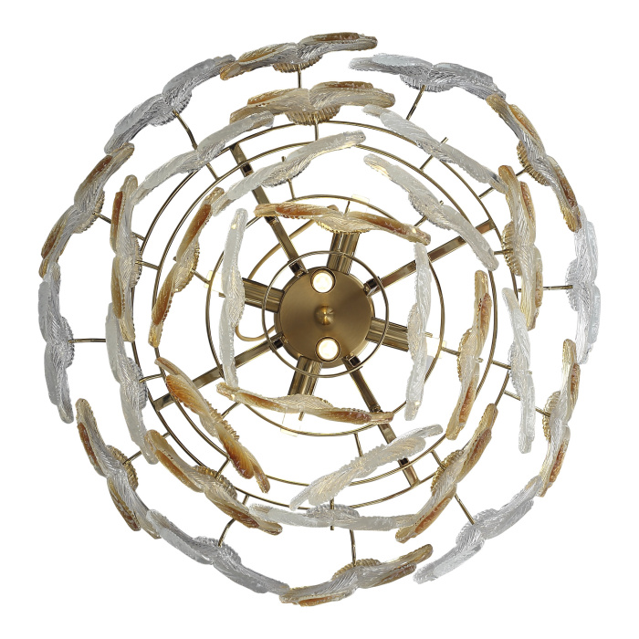 Светильник подвесной ST-Luce золотистый/Прозрачный, янтарный E14 6*60W SL6240.203.06