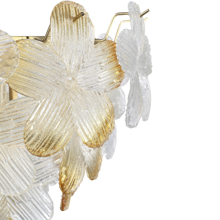 Светильник подвесной ST-Luce золотистый/Прозрачный, янтарный E14 6*60W SL6240.203.06