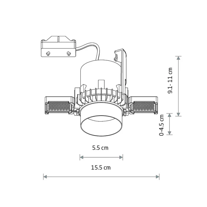 Спот встраиваемый Nowodvorski Mono Slide Trimless Satine Copper 10807