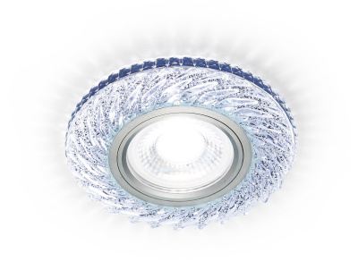 Встраиваемый точечный светильник MR16 с LED подсветкой Ambrella light S295 CH