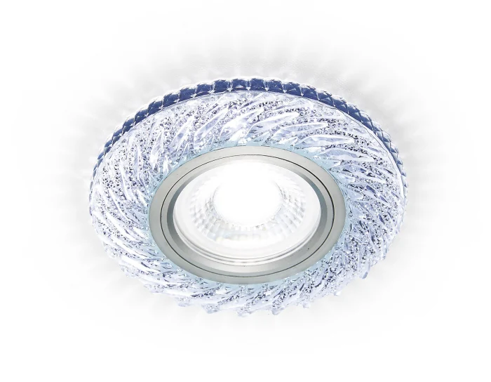 Встраиваемый точечный светильник MR16 с LED подсветкой Ambrella light S295 CH