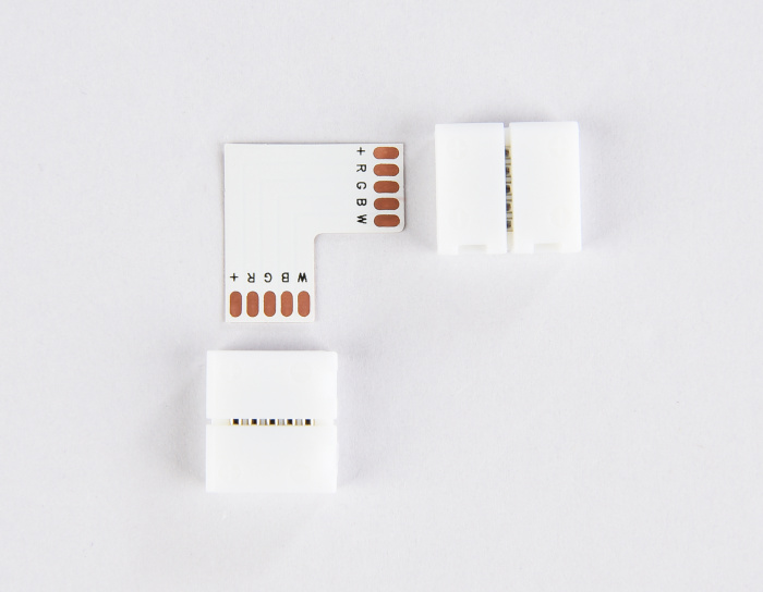 Соединитель угловой L для светодиодной ленты 5050 12/24V (5 конт.) GS6751 (10шт) Ambrella light GS6751