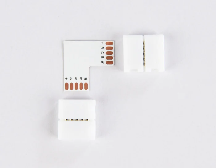 Соединитель угловой L для светодиодной ленты 5050 12/24V (5 конт.) GS6751 (10шт) Ambrella light GS6751