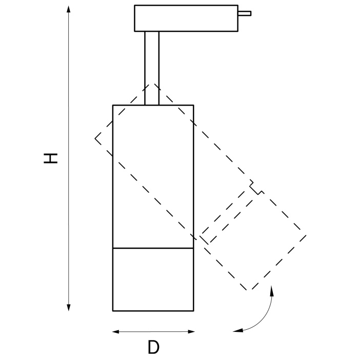 Светильник светодиодный для 1-фазного трека Volta Lightstar 229346