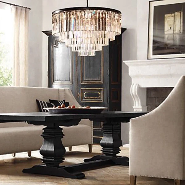 Подвесная люстра Imperiumloft Odeon clear glass fringe 213688-22