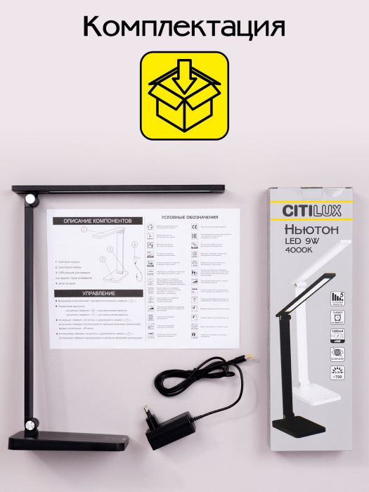 Настольный светильник Citilux Ньютон CL803081